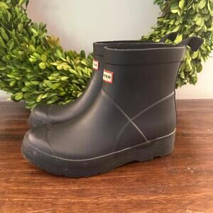 Hunter Kids Black Rain Boots